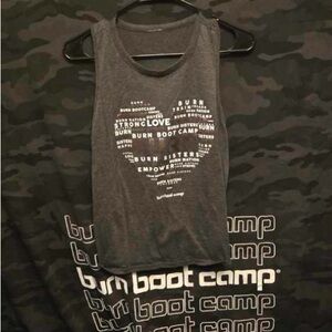 Burn Boot Camp Women's Gray Muscle Tee